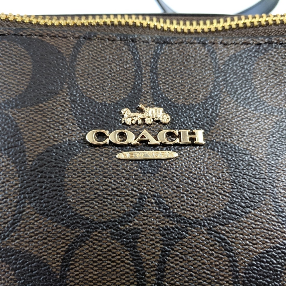 NEW WOMEN'S COACH (F29208) SIGNATURE BROWN LEATHER - Picture 3 of 8